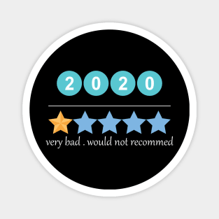 2020 one star very bad year Magnet